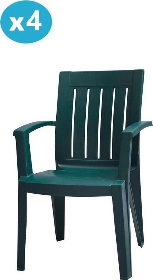 MT-GF175 Cometa Plastik Bahçe Balkon Sandalye 4'lü Set