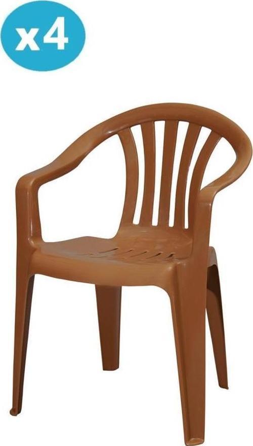 MT-GF101 Carrera Plastik Bahçe Balkon Koltuk Sandalye 4'lü Set