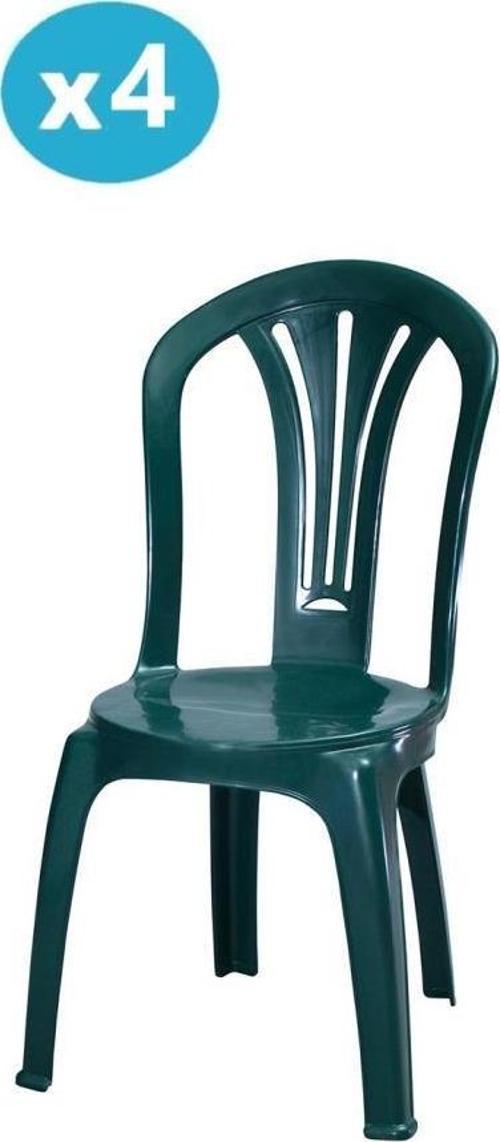 MT-GF193 Foglia Plastik Bahçe Balkon Sandalye 4'lü Set