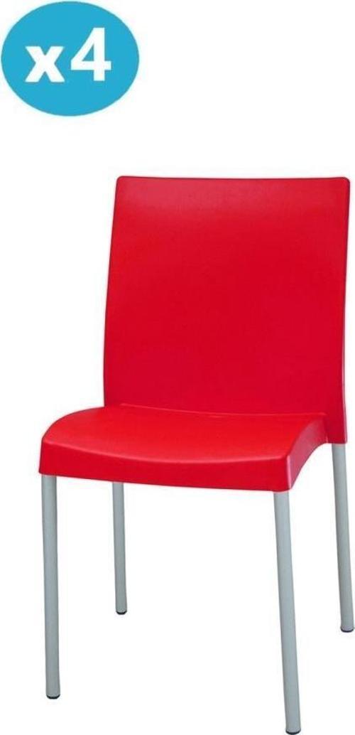 MT-CF875 Vortice Plastik Bahçe Balkon Sandalye 4'lü Set