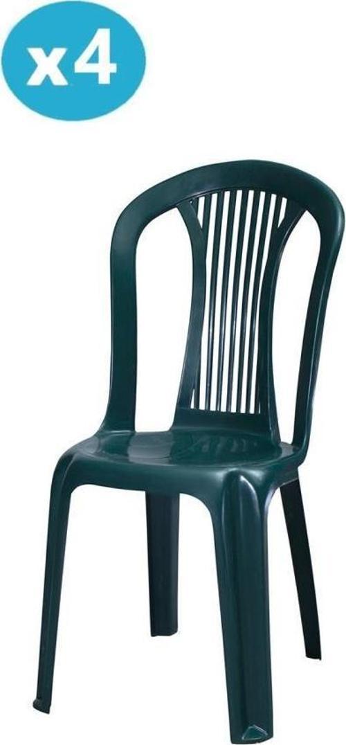 MT-GF187 Agosto Plastik Bahçe Balkon Sandalye 4'lü Set
