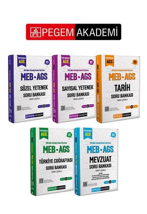 PEGEM AKADEMİ MEB AGS Kim Korkar Serisi Soru Bankası Tamamı Çözümlü Seti (5.Kitap)