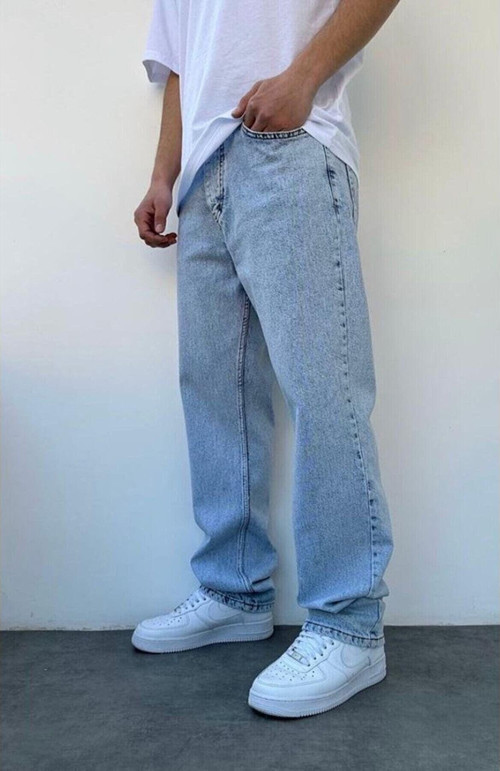 Erkek Yeni Sezon Baggy Pantolon Mbg 2024 Açık Mavi 26