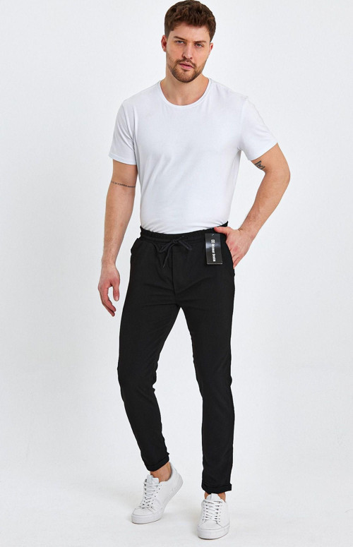 Beli Lastikli Yeni Sezon Erkek Jogger Pantolon Focus 2025 Jl12 Siyah 2XL
