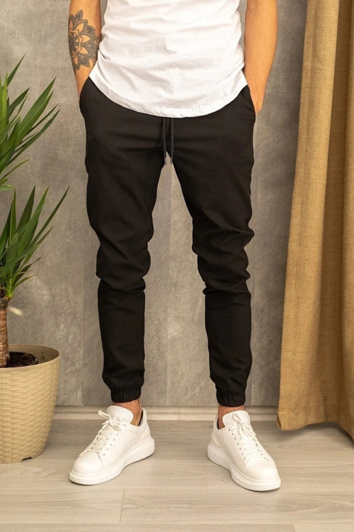 Beli Lastikli Yeni Sezon Erkek Jogger Pantolon Focus 2025 Jl12 Siyah S