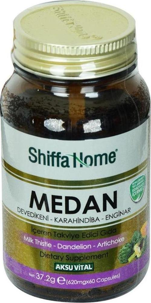 Shiffa Home Medan Devedikeni Karahindiba Enginar Kapsülü 620Mg x 60 Kapsül