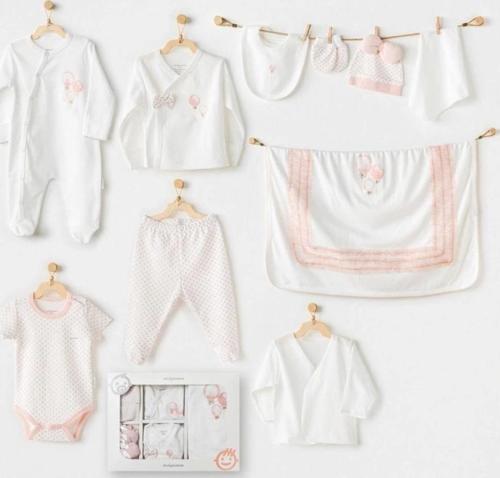 Nessiworld Andywawa AC25551 Newborn Set Pınk Baloons 10'Lu Hastane Çıkışı Ekru