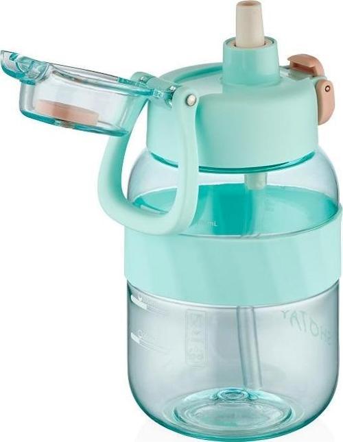 ST-7512 700ml Turkuaz Pipetli Tritan Matara
