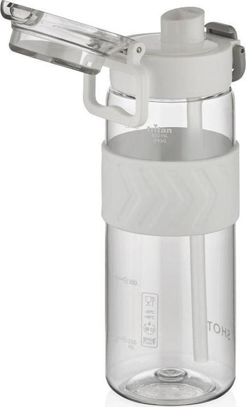 ST-7238 800ml Beyaz Pipetli Tritan Matara
