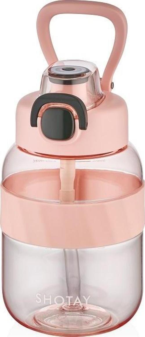 ST-7512 700ml Pembe Pipetli Tritan Matara