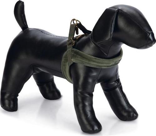 DBL Köpek Göğüs Tasması, Velur, Yeşil, XS, 20mm x 46cm