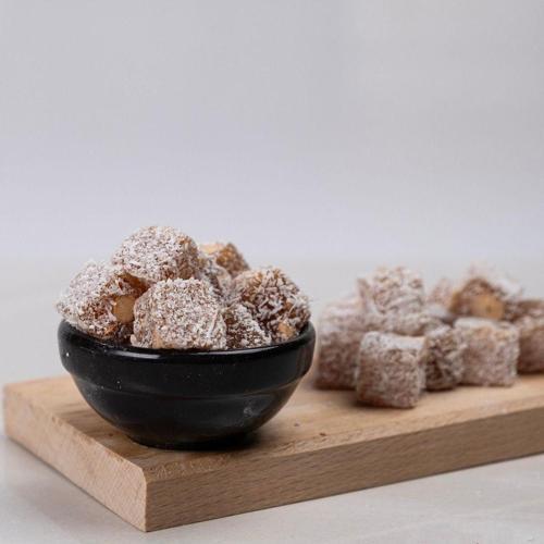 Çifte Kavrulmuş Yer Fıstıklı Lokum - 750 Gr