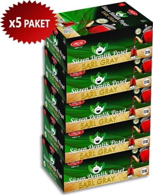 Demlik Poşet Çay Bergamotlu, 100'Lü X 5