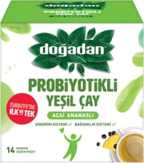 Probiyotikli Yeşil Çay Sade Bitki Çayı 23.8 Gr. (6'Lı)