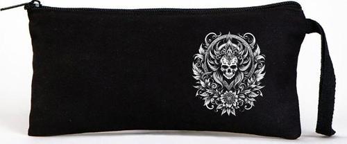 Tattoo Bez Kalemlik Çanta 21X10 Cm Siyah