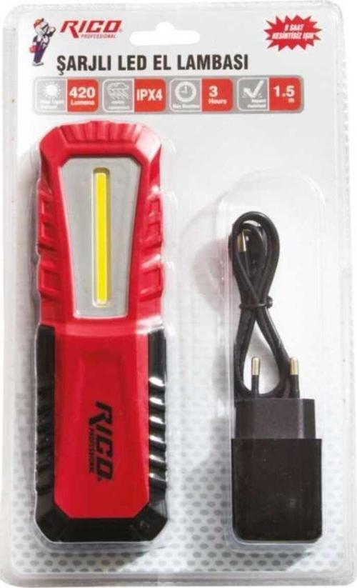 Şarjlı El Lambası Ledli K19 420Lm 013-Rc0038 Lümen