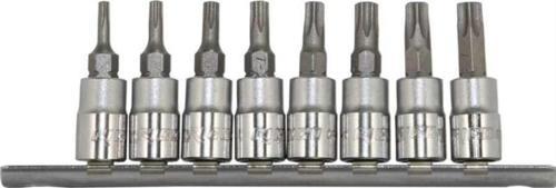 1/4 8 Parça Delikli Lokmalı Torx Uç Seti Takımı