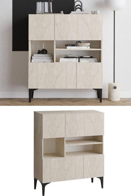 Krista Konsol Travertine