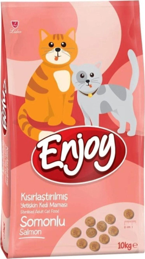 Enjoy Somonlu Kısırlaştırılmış Kedi Maması 10 Kg