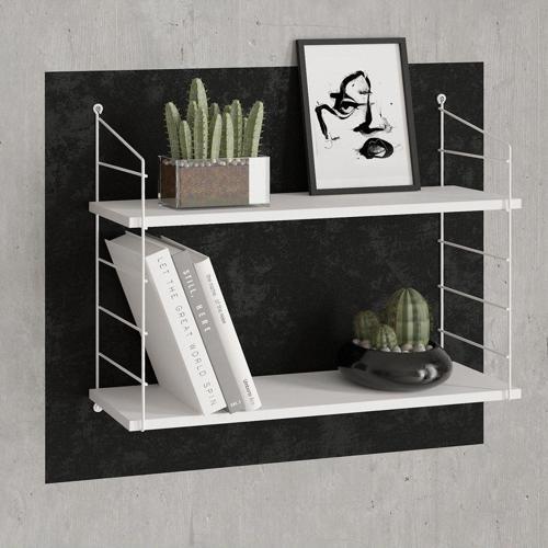 Armoni Raf Seti 580X200X720 Metal Beyaz+Ahşap P.Beyaz 015 0010 058 020 76