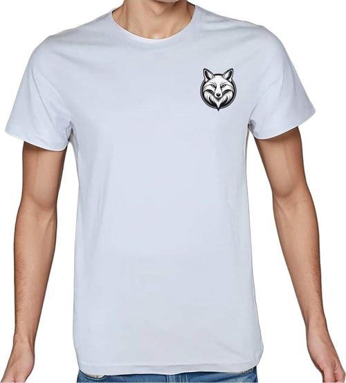 Fox T-Shirt %100 Pamuklu Beyaz Penye Basic Erkek Tişört Beyaz L