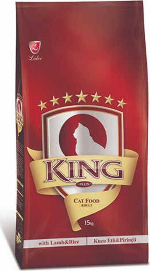 King Kuzu Etli Yetişkin Kuru Kedi Maması 15 Kg