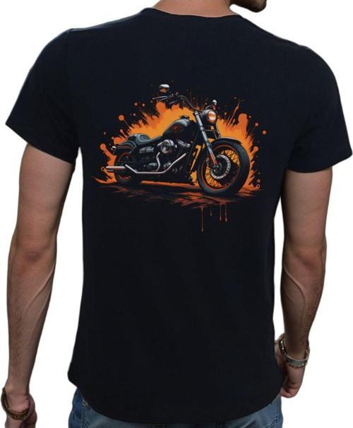 Splash Motor T-Shirt %100 Pamuklu Siyah Penye Basic Erkek Tişört Siyah M