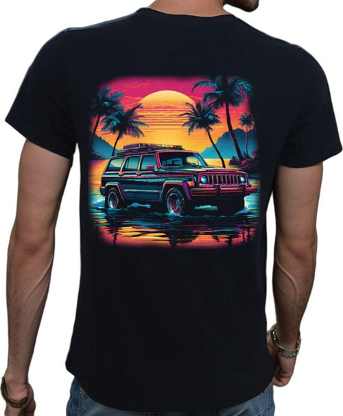 Tropical T-Shirt %100 Pamuklu Siyah Penye Basic Erkek Tişört Siyah 2XL
