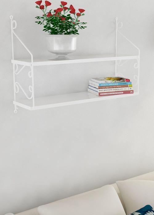 Seramoni Raf Seti 2 Raflı 200X720 Met.Beyaz+Ahşp.P.Beyaz 015 0110 051 020 76