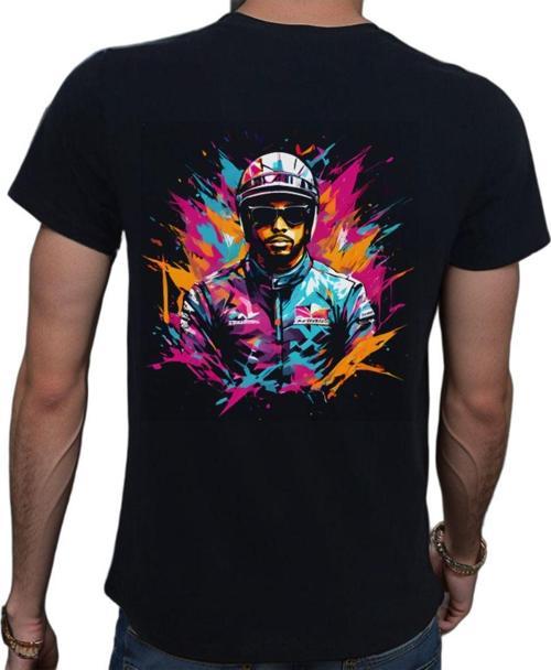 Splash F1 T-Shirt %100 Pamuklu Siyah Penye Basic Erkek Tişört Siyah S