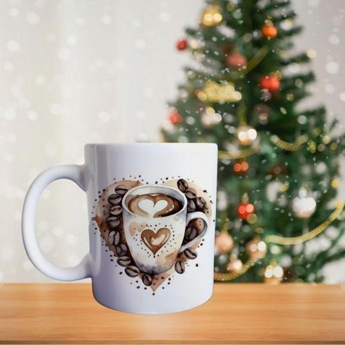 Kalpli Latte Fincanı Porselen Kupa