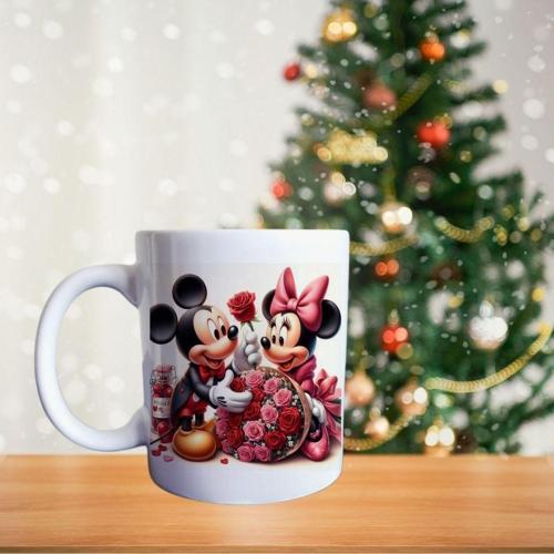 Mickey Ve Minnie Mouse Happy Birthday Porselen Kupa