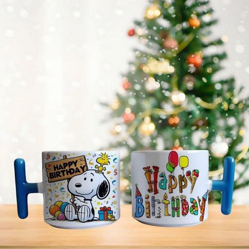 Snoopy happy Birthday porselen fincan / kupa -mug