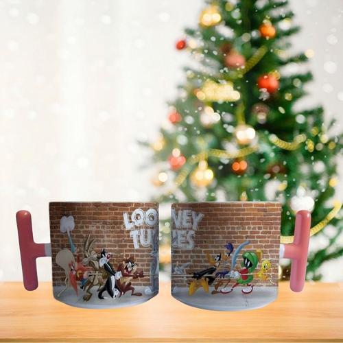 Looney tunes ip çekme yarışı Porselen Fincan / Kupa -mug