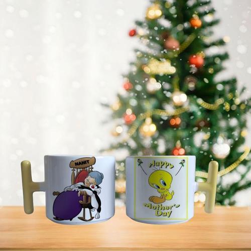 Anneler günü tweety ve granny Porselen Fincan / Kupa -mug