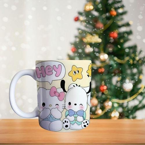 Kuromi ve Hello Kitty Porselen Kupa
