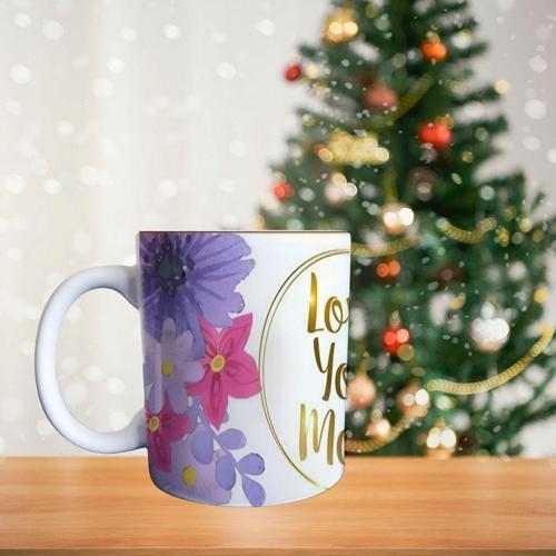 Anneler günü çiçekli Porselen Kupa