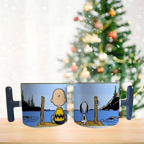 Snoopy sahilde Porselen Fincan / Kupa -mug