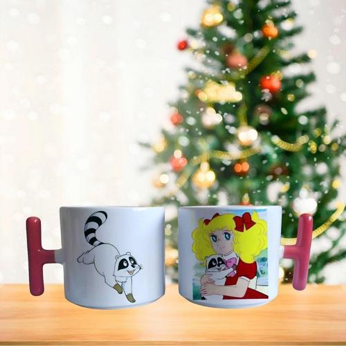 Şeker kız candy kırmızı elbiseli porselen fincan / kupa -mug