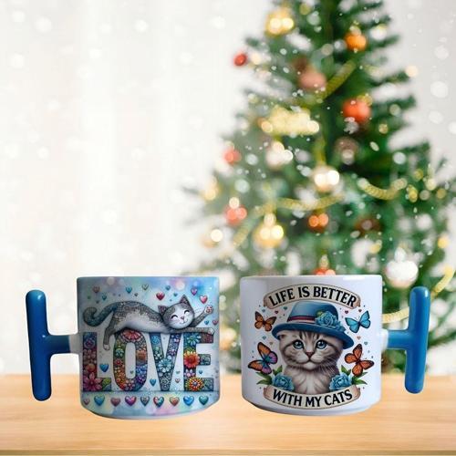 Hayat kedimle güzel Porselen Fincan / Kupa -mug