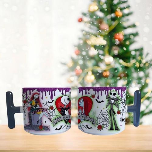 Noel öncesi kabusu jack ve sally Porselen Fincan / Kupa -mug