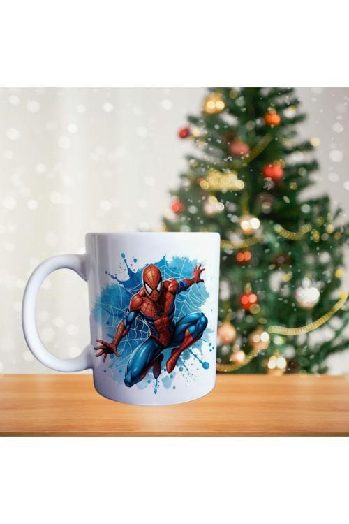 Spiderman örümcek adam porselen kupa
