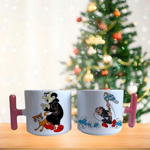 Gargamel şirinler avında  porselen fincan / kupa -mug