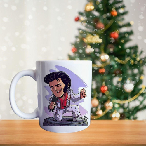 Elvis presley porselen kupa