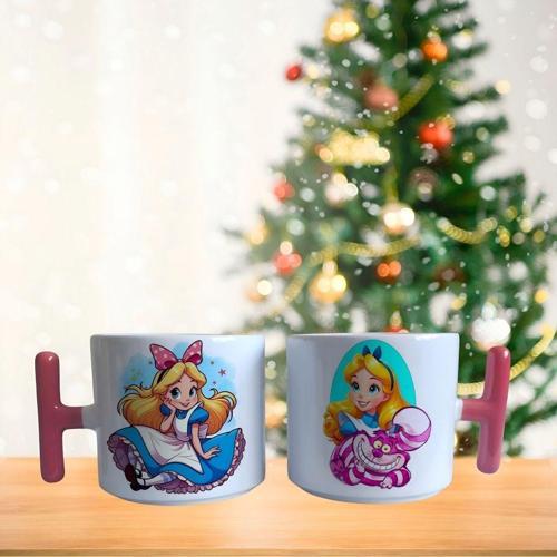 Alice Harikalar diyarında porselen fincan / kupa -mug