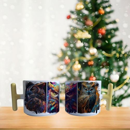 Baykuş Porselen Fincan / Kupa -mug