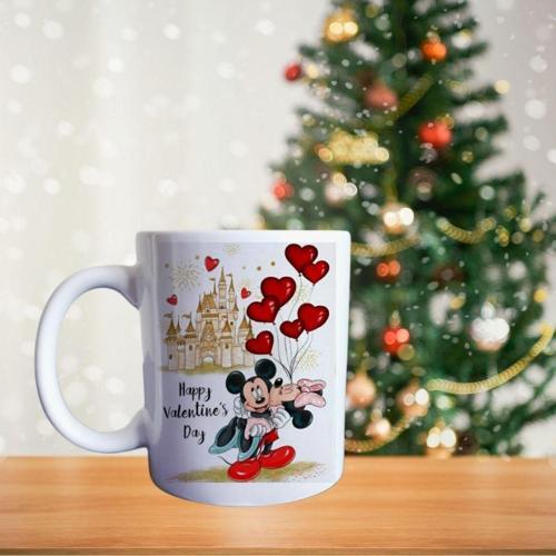 Mickey Ve Minnie Mouse Aşkı Porselen Kupa