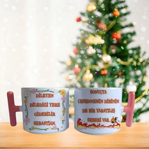 Cehennemin dibinin yaratılış sebebi - söyle ona Sebastian- damar sözlü kahve fincanı - mug
