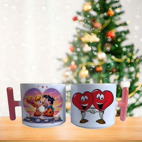 Taş Devri Aşkı porselen fincan / kupa -mug