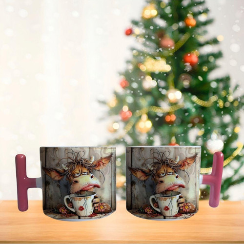 Ruh öküzü porselen fincan / kupa -mug